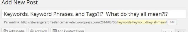 Keywords, Keyword Phrases, and Tags?!?  What do they all mean?!?